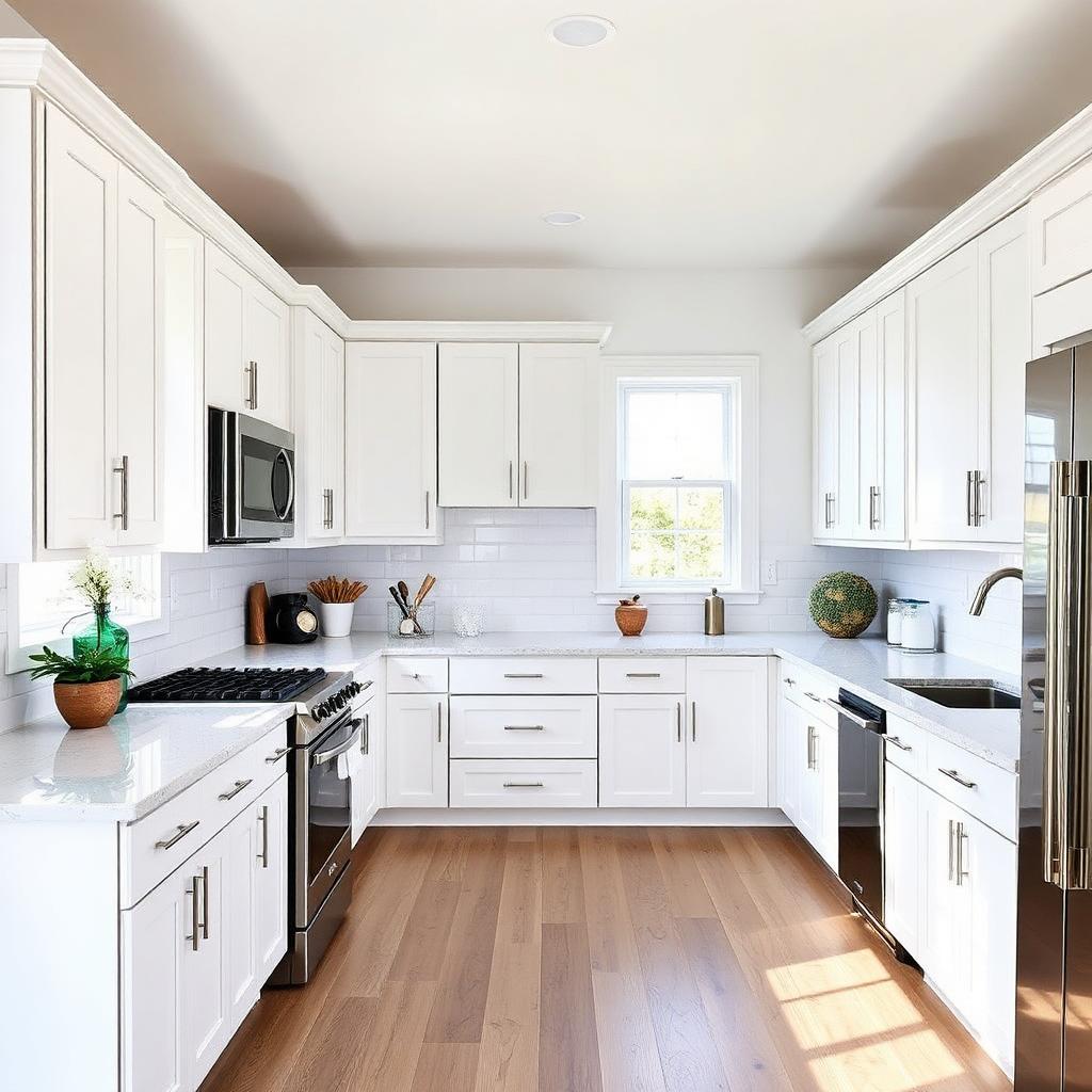 Rénovation de cuisine avec armoires et comptoirs