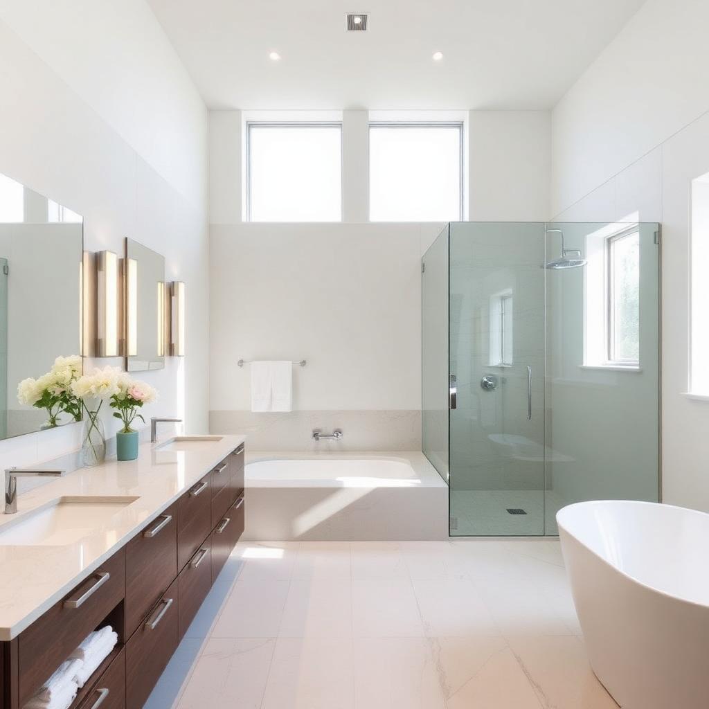 Salle de bain spacieuse
